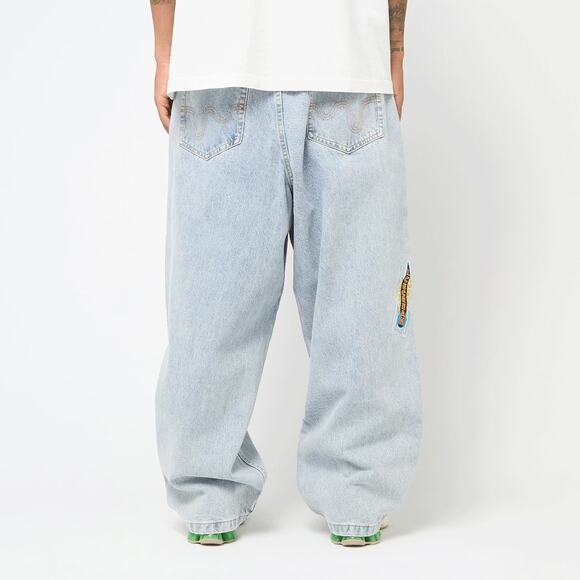 Ice cream Running Puppy Patch Triple Scoop baggy Jeans Heavy Wash Blue size 30 - Picture 3 of 16